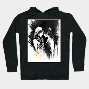 Lesbian Pride - An abstract expression of Love Hoodie